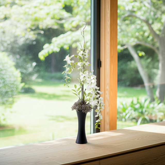 【造花・和モダン・和風アレンジメント】白津雌−sirodume