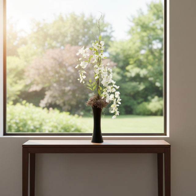 【造花・和モダン・和風アレンジメント】白津雌−sirodume