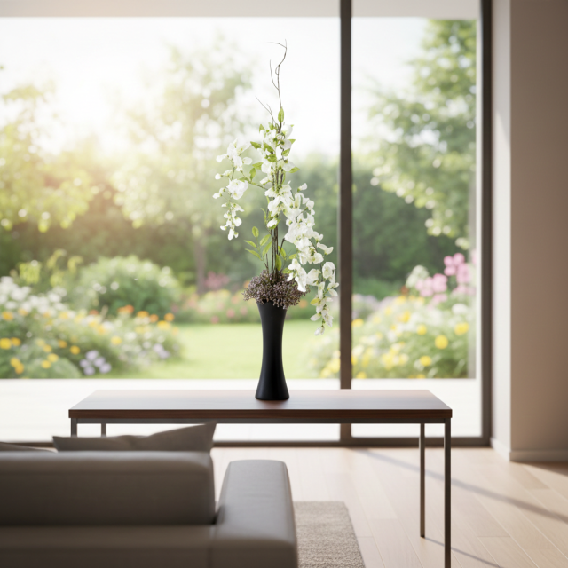 【造花・和モダン・和風アレンジメント】白津雌−sirodume