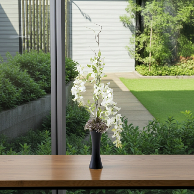 【造花・和モダン・和風アレンジメント】白津雌−sirodume