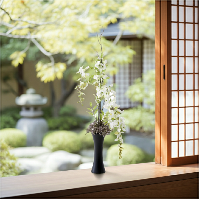 【造花・和モダン・和風アレンジメント】白津雌−sirodume