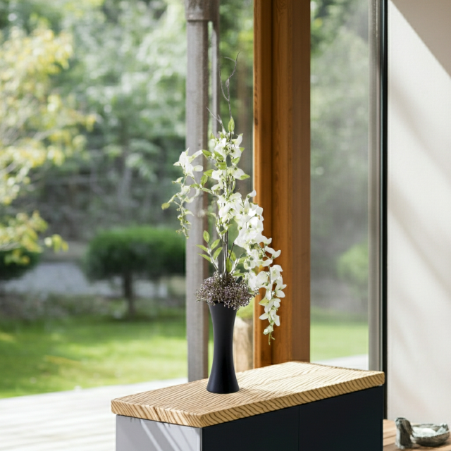 【造花・和モダン・和風アレンジメント】白津雌−sirodume