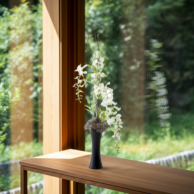 【造花・和モダン・和風アレンジメント】白津雌−sirodume