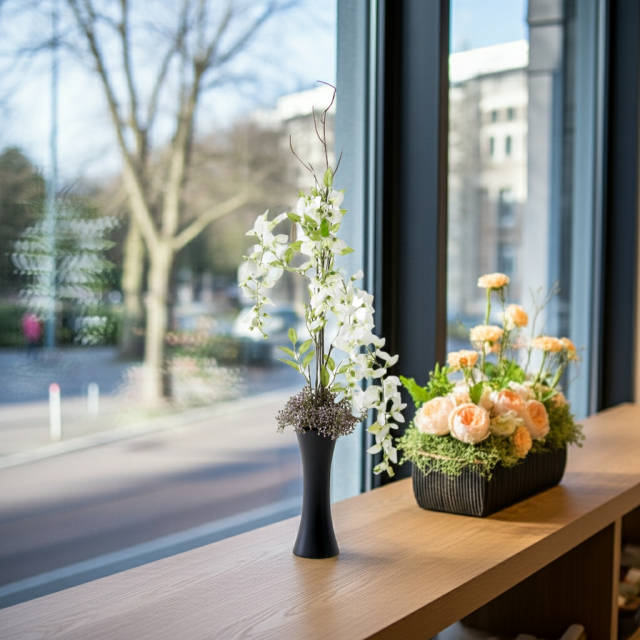 【造花・和モダン・和風アレンジメント】白津雌−sirodume