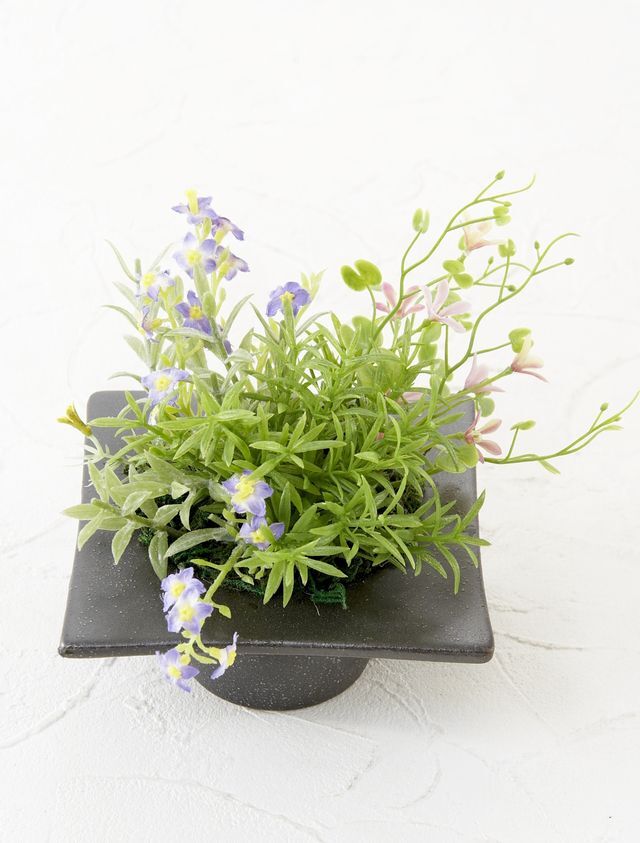 【造花・和風・四方見アレンジメント】萌花−もえか−