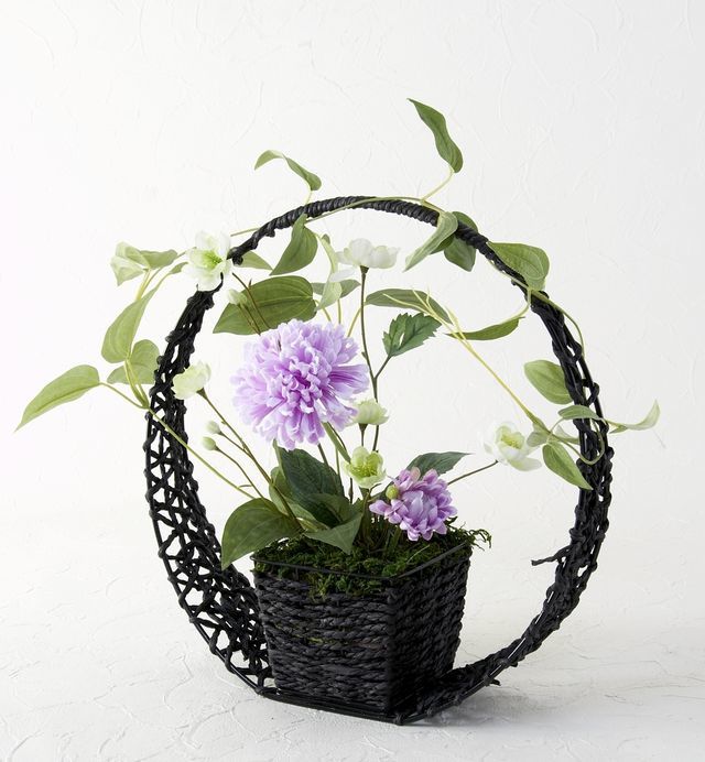 【造花・和モダン・和風アレンジメント】月奈−tukinai