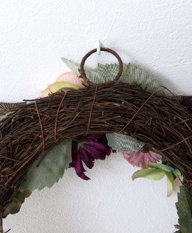 【造花・アーティフィシャルフラワーリース】アーバンシックローズリース