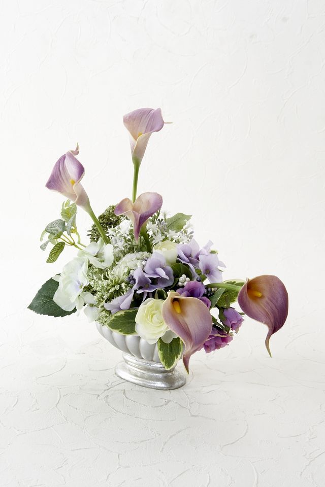 造花 アーティフィシャルフラワー オリジナルワイヤーベース壁掛けアレンジメント クラリッサ 造花 アートフラワーの通販店 あーとみゆき