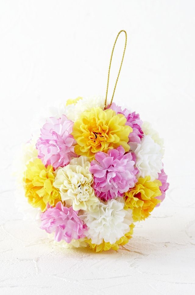 フラワーボール・造花インテリア】ミニ・マムボール 造花 アート 