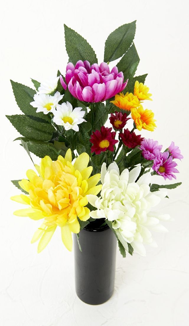 【墓前・仏前 造花仏花供花】メモリアル仏花A−１束（ブッシュタイプ）