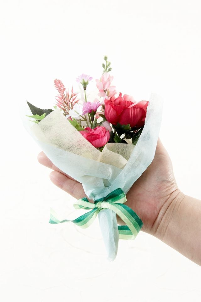 【造花ミニ花束・お買い得アソートセット】手のひらブーケ10束セット／アソート