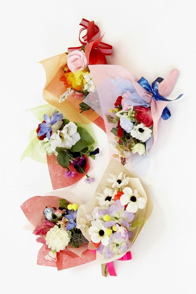 【造花ミニ花束】手のひらブーケ