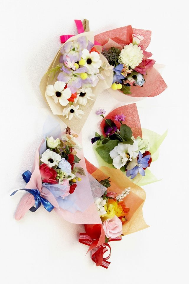 造花ミニ花束】手のひらブーケ9｜造花・アーティフィシャルフラワー