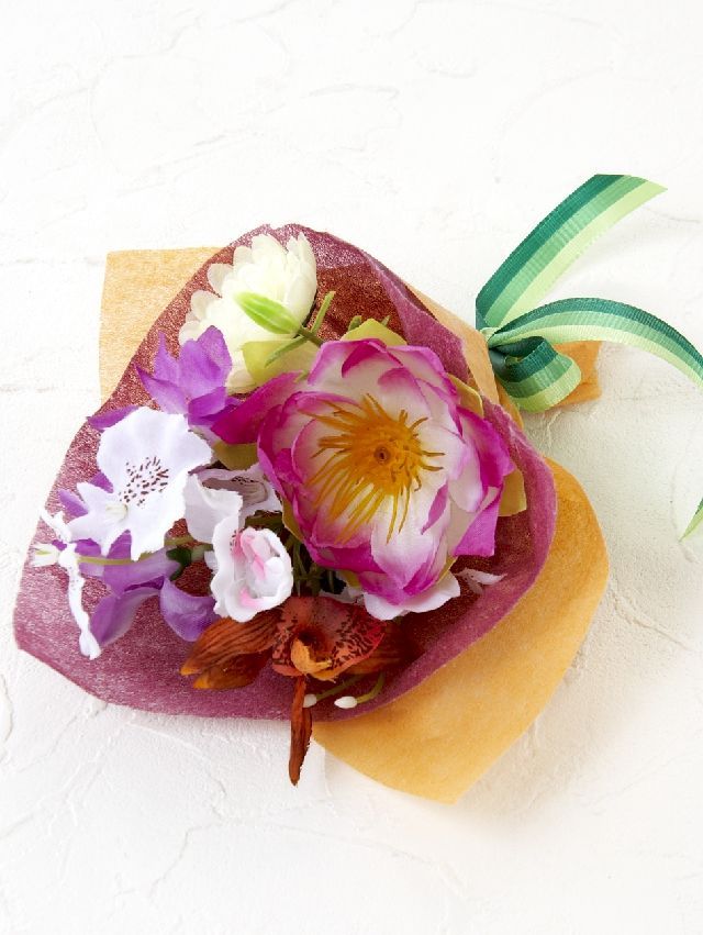 【造花ミニ花束】手のひらブーケ20