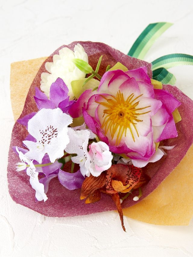 【造花ミニ花束】手のひらブーケ20