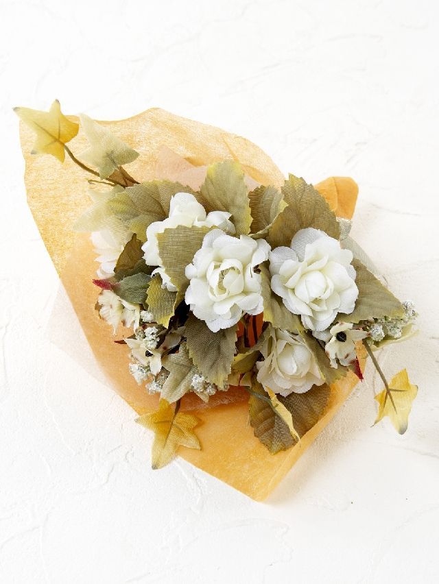 【造花ミニ花束】手のひらブーケ57