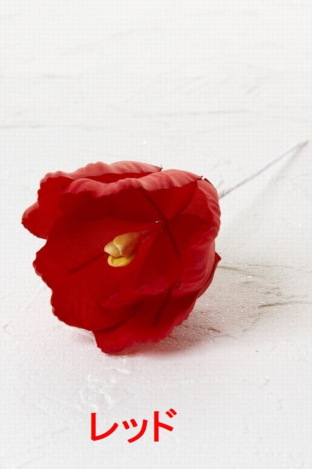 【卒業式・入学式・イベントの胸元に華を添えるコサージュ】チューリップのアートフラワーコサージュ