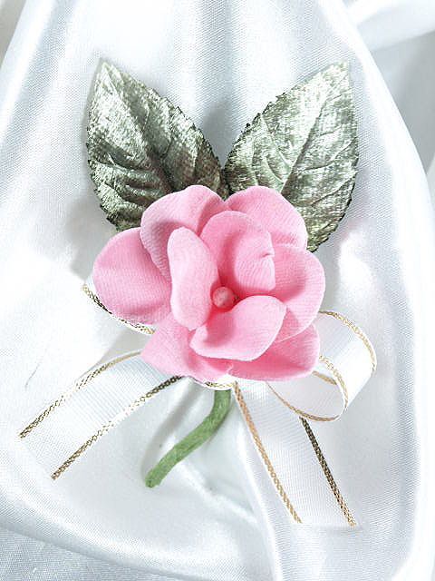 【コサージュ／アートフラワー・アーティフィシャルフラワー】プチローザ・コサージュ（ピンク）