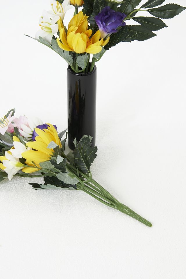 【お墓・仏壇用造花】Newエコ供花２束セットC−1対タイプ（鉄心不使用仏花/ブッシュタイプ）
