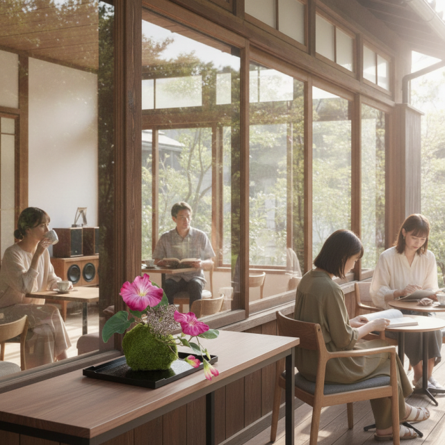 【造花 観葉植物 インテリアグリーン】こけ玉 ジャパーニーズモダンQ（下皿付き）