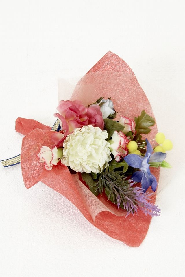 【造花ミニ花束】手のひらブーケ−Lサイズ