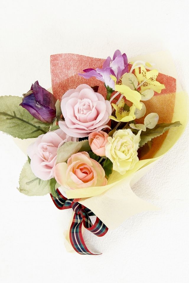【造花ミニ花束】手のひらブーケ−Lサイズ