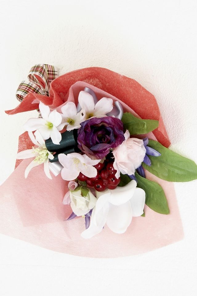 【造花ミニ花束】手のひらブーケ−Lサイズ