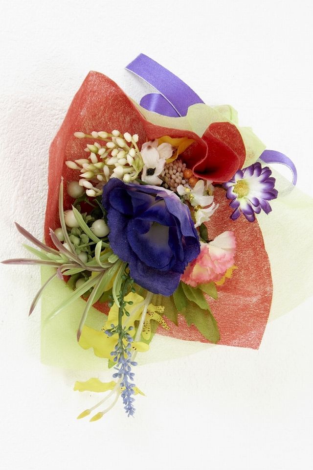 【造花ミニ花束】手のひらブーケ−Lサイズ