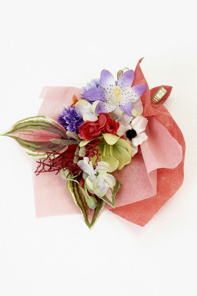 【造花ミニ花束】手のひらブーケ−Lサイズ