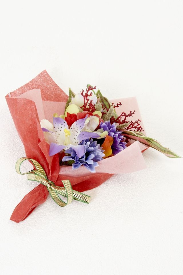 【造花ミニ花束】手のひらブーケ−Lサイズ
