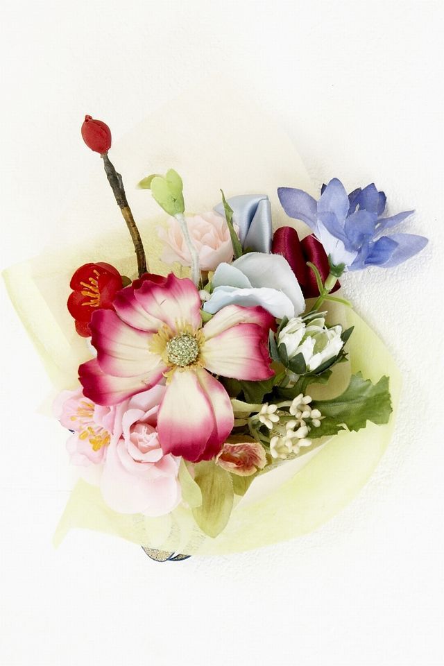 【造花ミニ花束】手のひらブーケ−Lサイズ