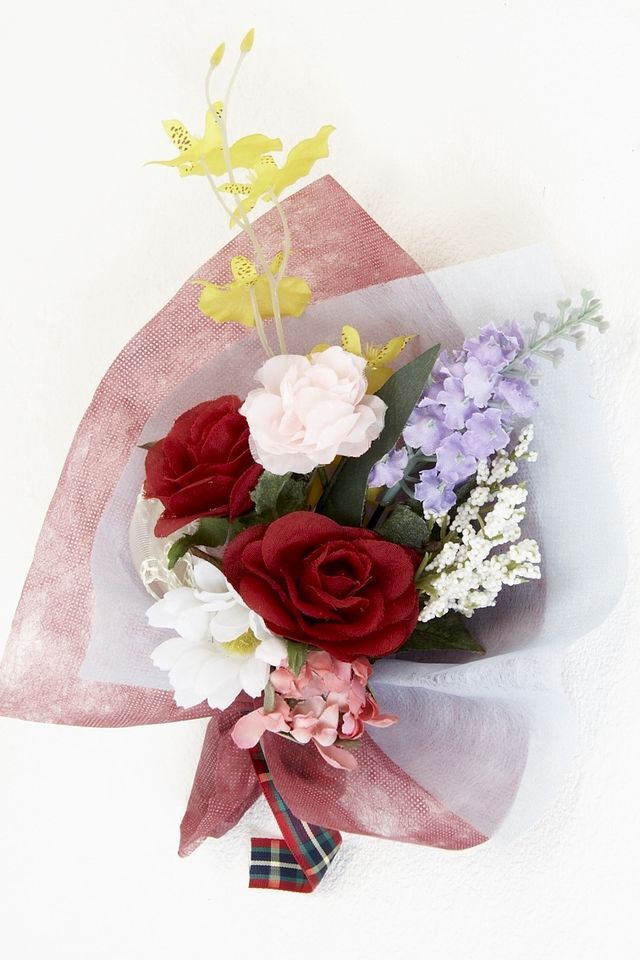 【造花ミニ花束】手のひらブーケ−Lサイズ