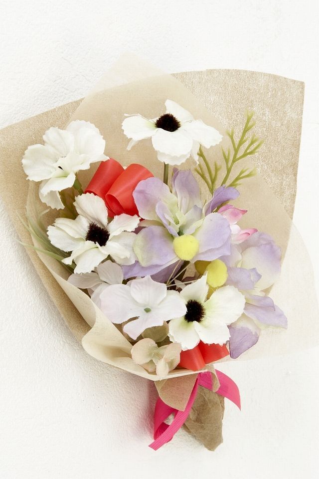 【造花ミニ花束】手のひらブーケ−Lサイズ