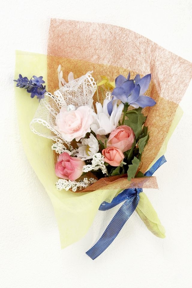 【造花ミニ花束】手のひらブーケ−Lサイズ