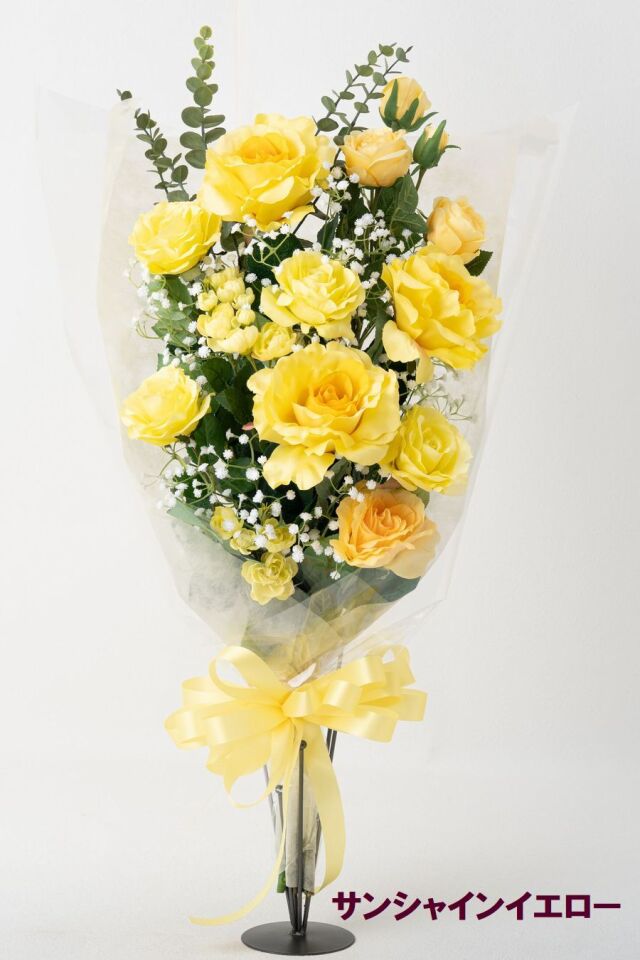 バラとかすみ草の花束 ローズブーケ 豪華 高級 造花 73〜85cm｜結婚式 両親贈呈 プロポーズ 記念日ギフト｜ローズガーデンシリーズ