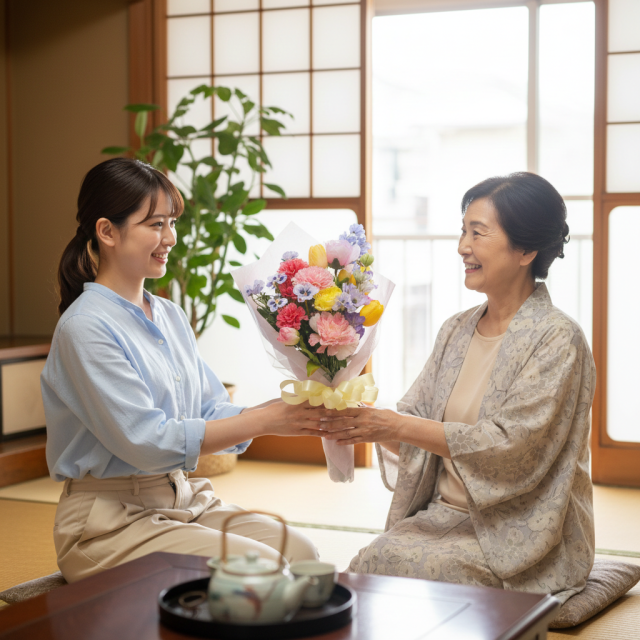 【一点もの】造花 花束｜ラグジュアリー アーティフィシャルフラワー ブーケ（チューリップ・ピオニー・カーネーション）特別な贈り物に
