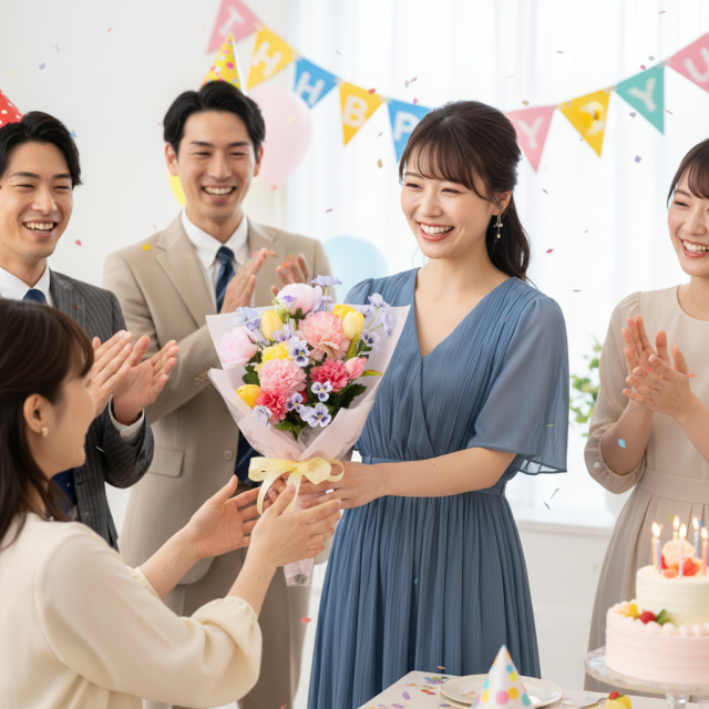 【一点もの】造花 花束｜ラグジュアリー アーティフィシャルフラワー ブーケ（チューリップ・ピオニー・カーネーション）特別な贈り物に