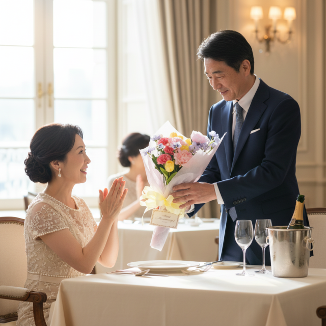 【一点もの】造花 花束｜ラグジュアリー アーティフィシャルフラワー ブーケ（チューリップ・ピオニー・カーネーション）特別な贈り物に