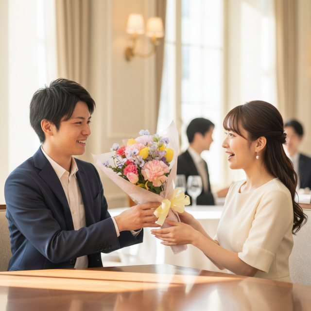 【一点もの】造花 花束｜ラグジュアリー アーティフィシャルフラワー ブーケ（チューリップ・ピオニー・カーネーション）特別な贈り物に