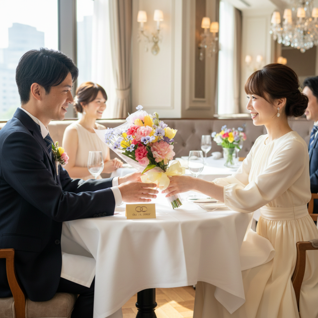 【一点もの】造花 花束｜ラグジュアリー アーティフィシャルフラワー ブーケ（チューリップ・ピオニー・カーネーション）特別な贈り物に