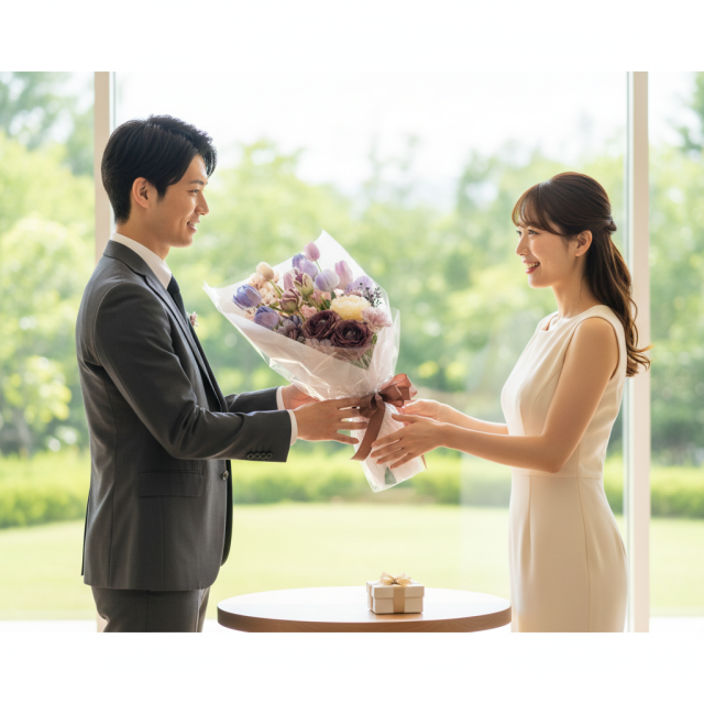 【一点もの】ラグジュアリーパステルブーケ 〜 チューリップと芍薬が彩る上質なアーティフィシャルフラワー 〜
