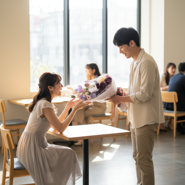 【一点もの】ラグジュアリーパステルブーケ 〜 チューリップと芍薬が彩る上質なアーティフィシャルフラワー 〜
