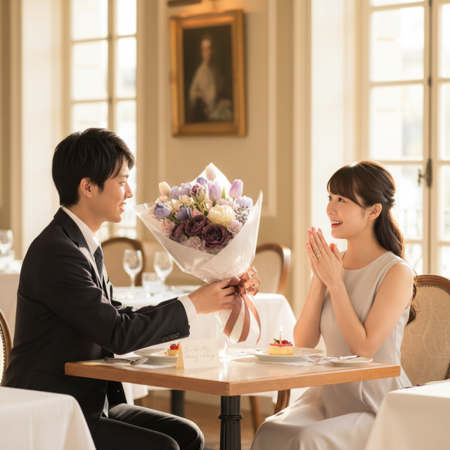 【一点もの】ラグジュアリーパステルブーケ 〜 チューリップと芍薬が彩る上質なアーティフィシャルフラワー 〜