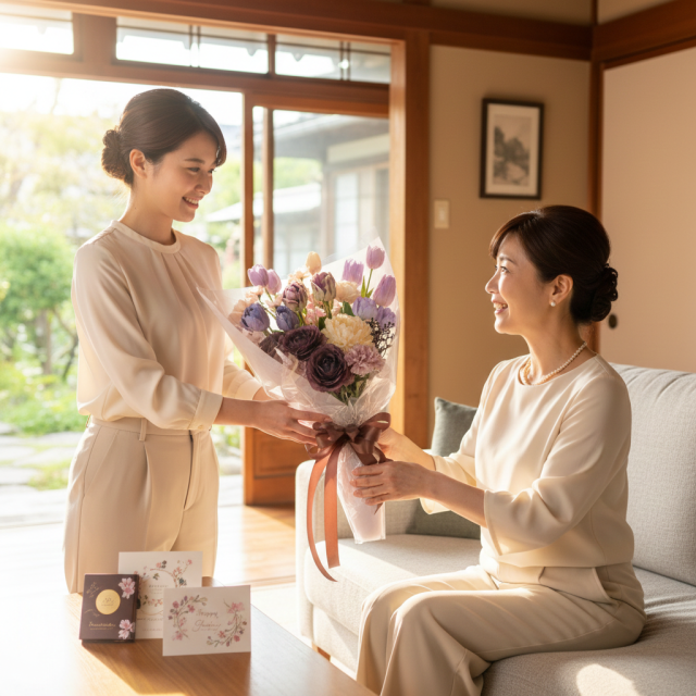 【一点もの】ラグジュアリーパステルブーケ 〜 チューリップと芍薬が彩る上質なアーティフィシャルフラワー 〜