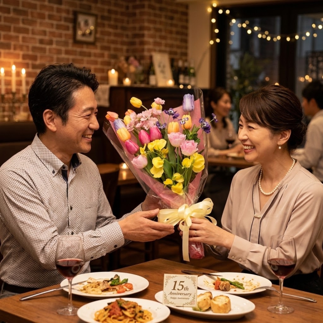 【一点もの】永遠に色褪せない祝福｜至高のチューリップ＆スイートピーのプレミアムマルチカラーブーケ