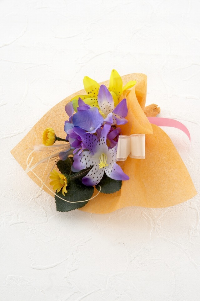 【造花ミニ花束】手のひらブーケＩ