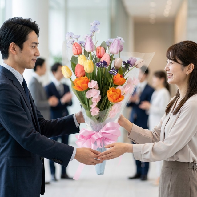 【一点もの】永遠に色褪せない感動｜爽やかで気品ある極上シトラスマルチカラーブーケ（誕生日・就任栄転祝い・開店祝い）