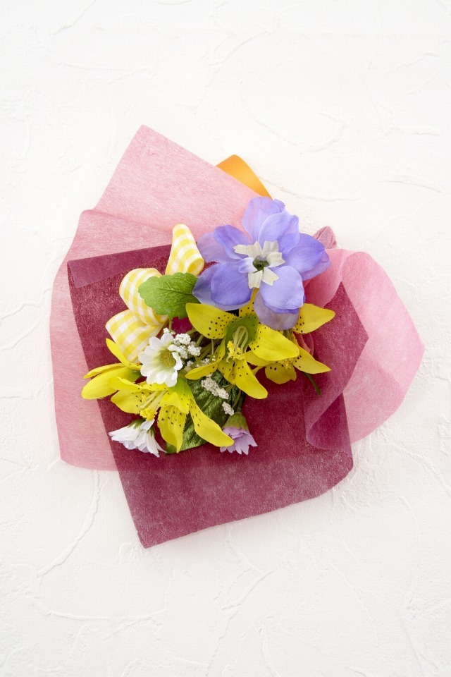 【造花ミニ花束】手のひらブーケ３２