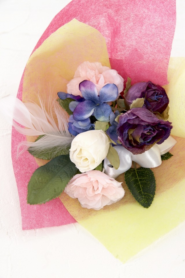 【造花ミニ花束】手のひらブーケ３１