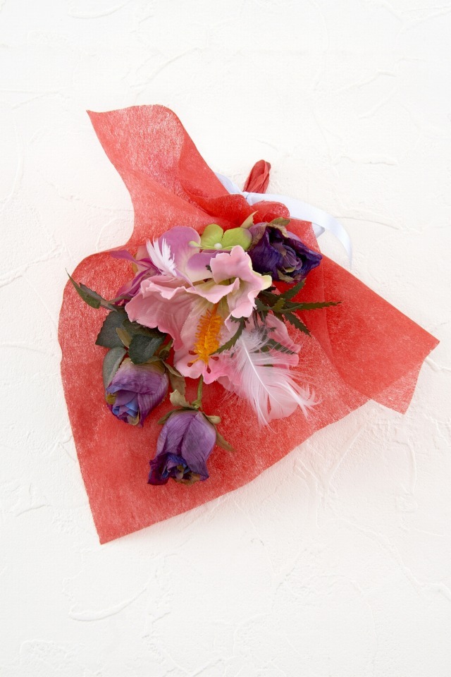 【造花ミニ花束】手のひらブーケ１３